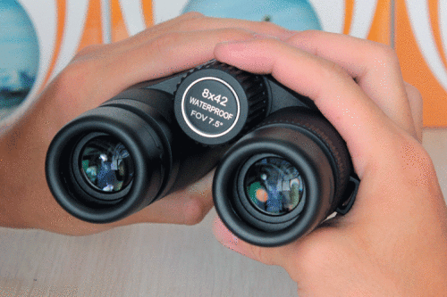 focus the binoculars